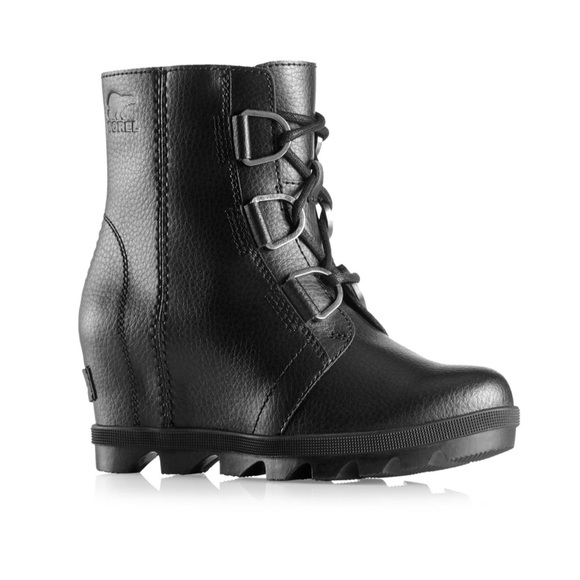 Sorel Other - Sorel Girls Black Joan Of Arctic Wedge Waterproof Boots Size 2